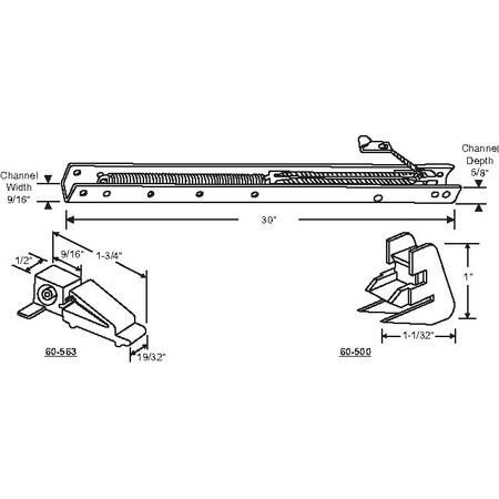 30in Window Channel Balance